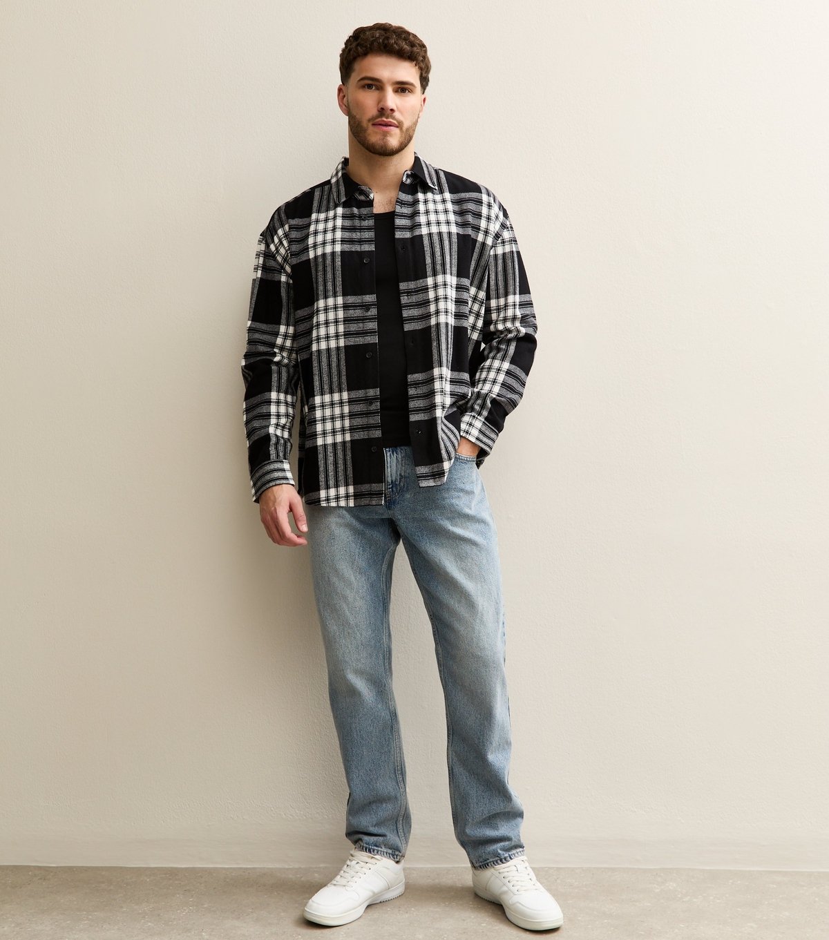 New Look Men's Pack of 2 Black Muscle Fit Ribbed Vest Tops New Look - 3