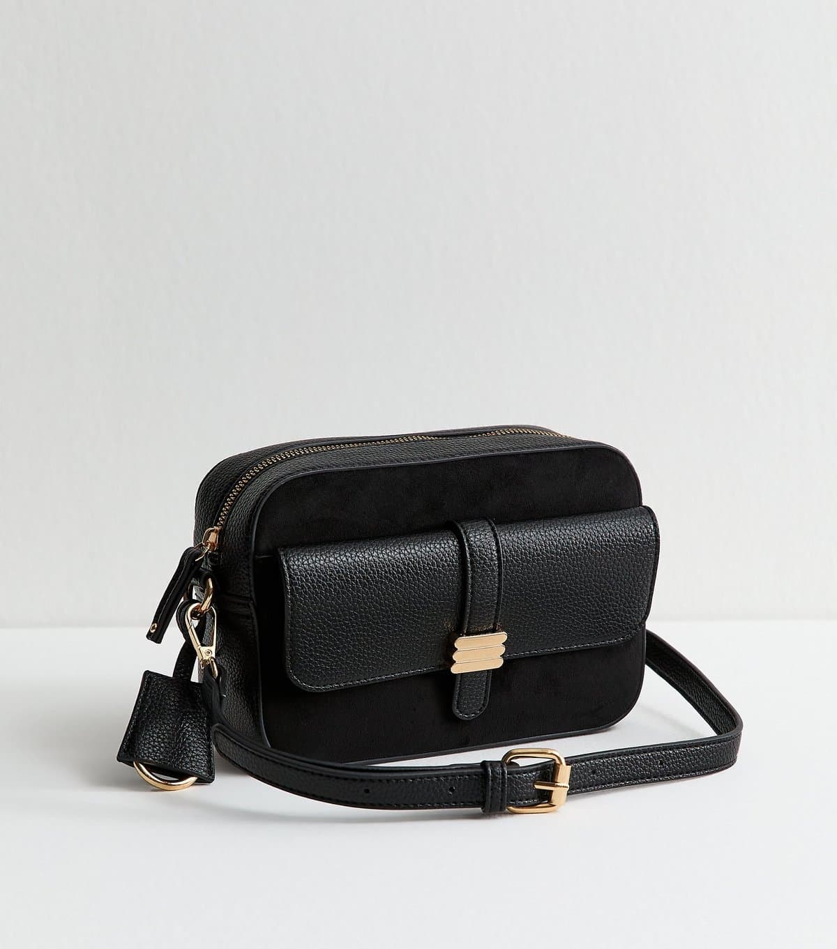 New Look New Look Black Faux Leather Crossbody Bag