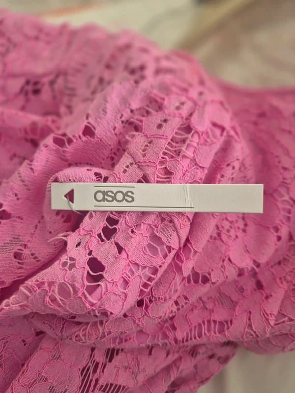 ASOS ASOS pink lace dress size 12 NEW with tags
