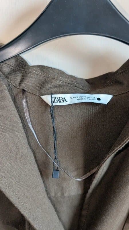 Zara Zara tie waist shirt