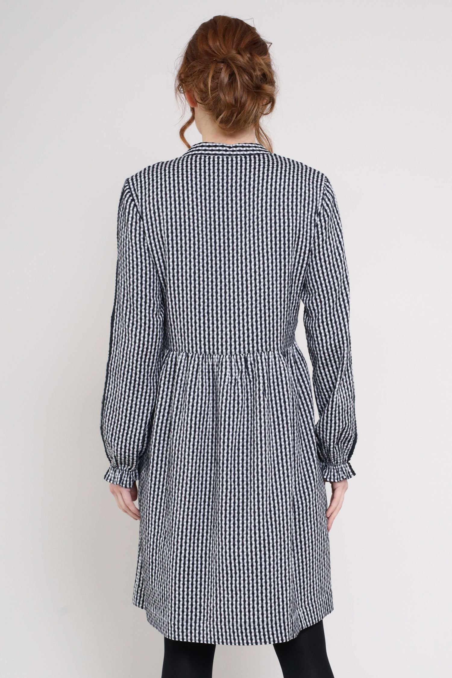 Nomads Clothing Nomads Clothing Women's Cotton Gathered Tunic Dress in Black - 4