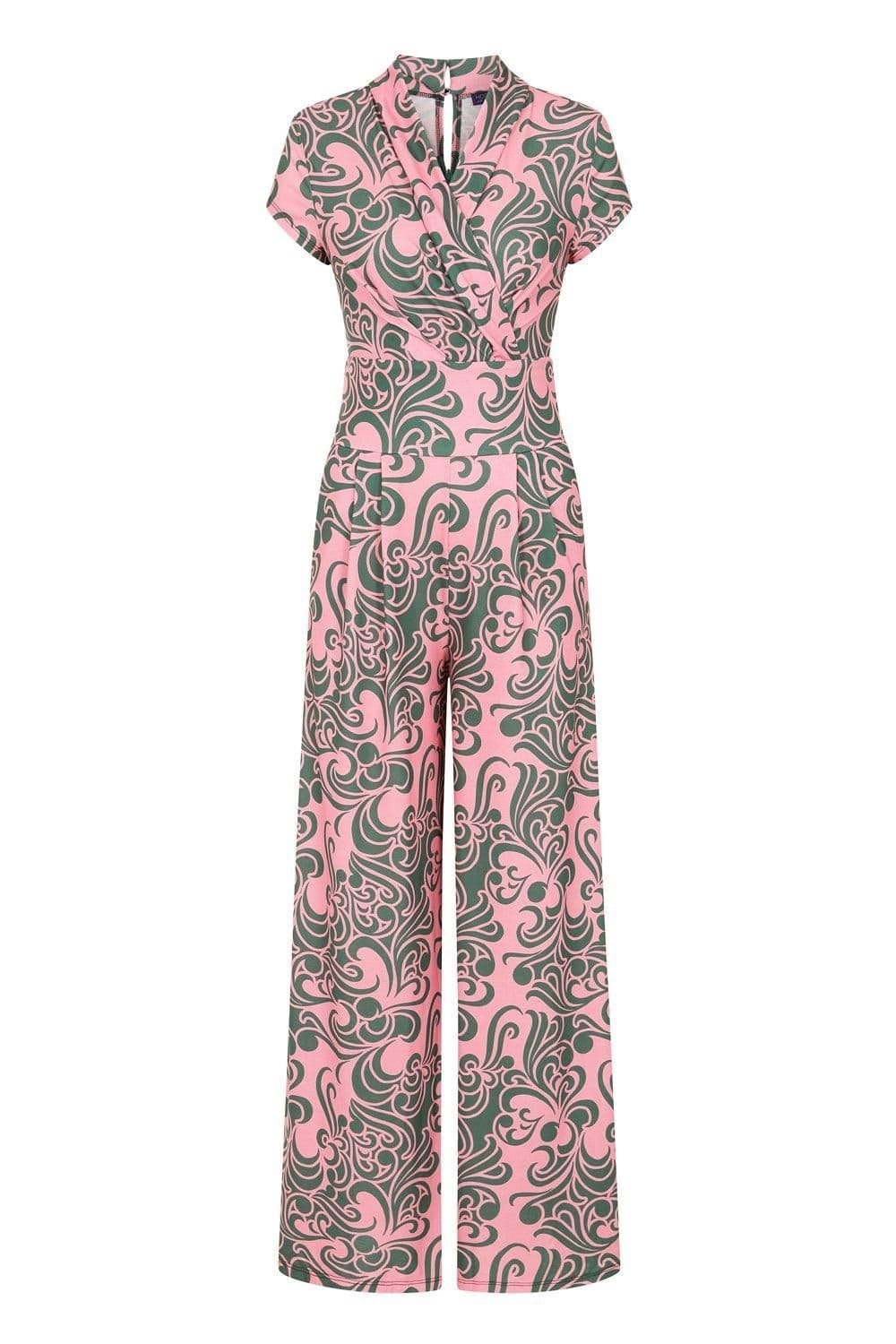 Hot Squash Hot Squash Women's Wideleg Jumpsuit in Light Pink - 4
