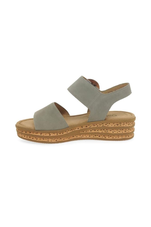 Gabor Gabor Women's 'Andre' Wedge Sandals in Light Khaki - 2