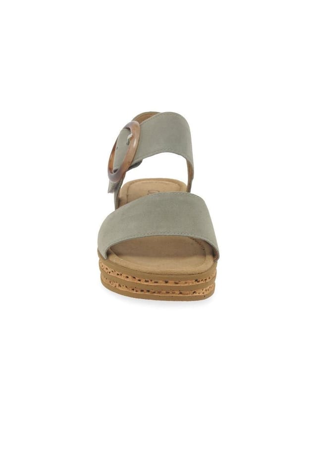 Gabor Gabor Women's 'Andre' Wedge Sandals in Light Khaki - 3