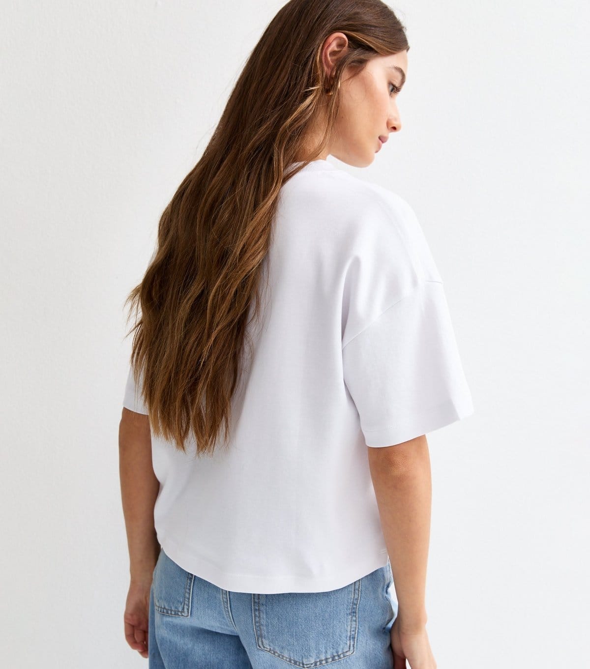 New Look Women's Premium White Heavyweight Cotton Boxy T-Shirt New Look - 4