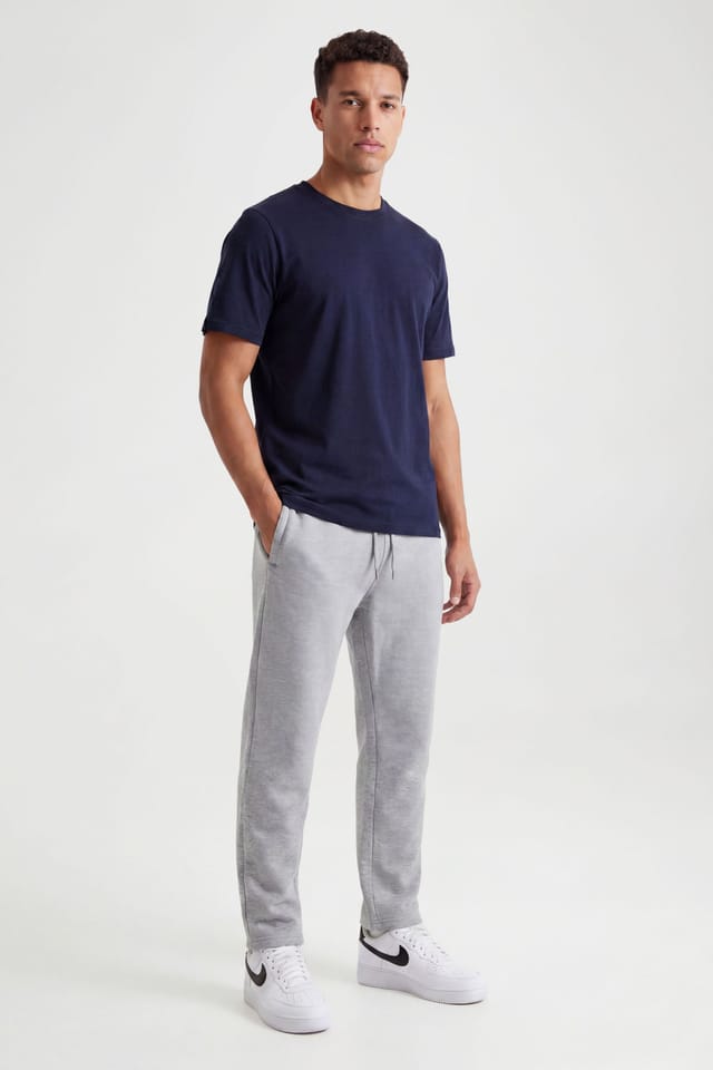 CICAY CICAY Men's Relaxed Fit Crew Neck Cotton T-Shirt in Navy - 2