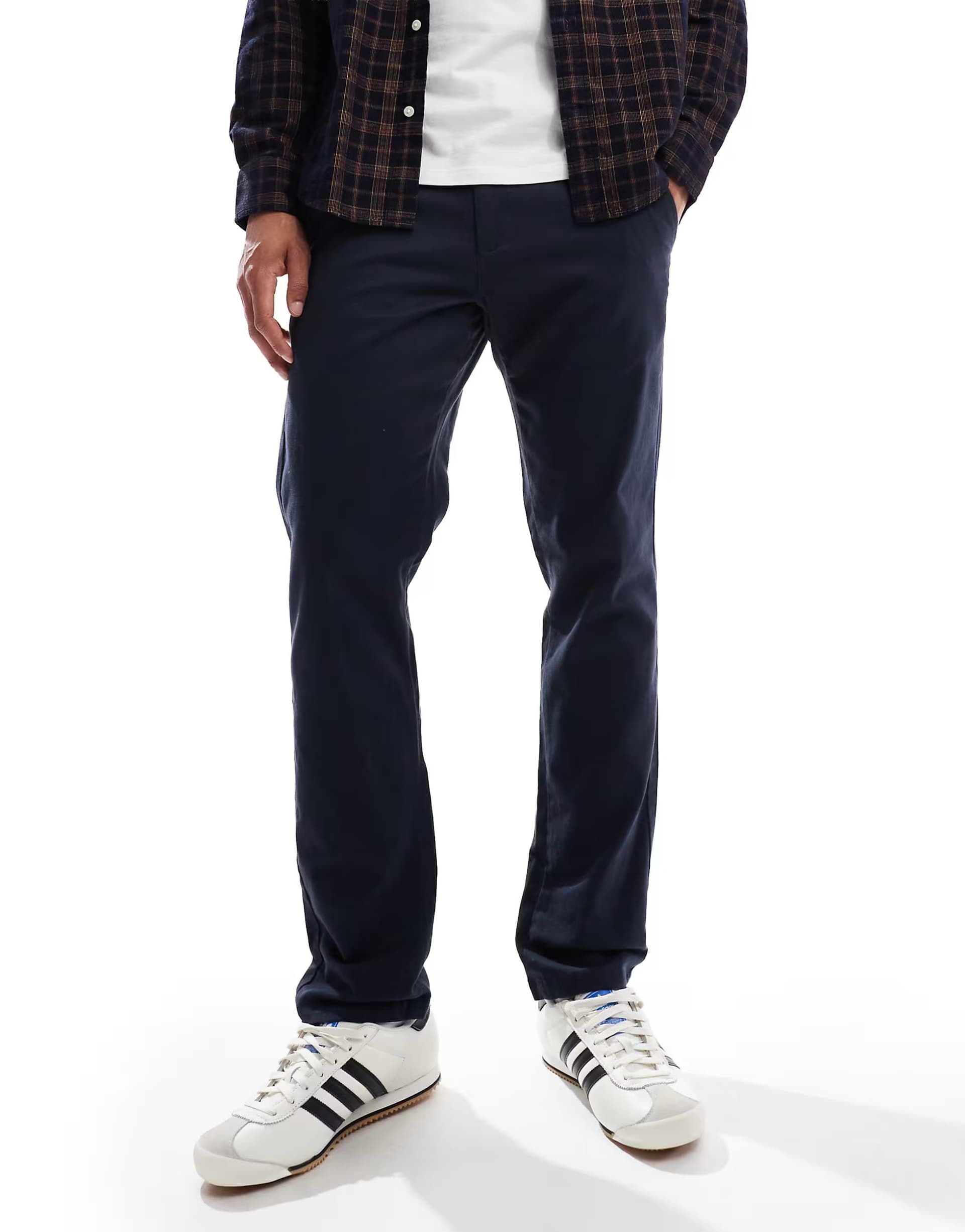 ASOS New Look slim fit chinos in navy