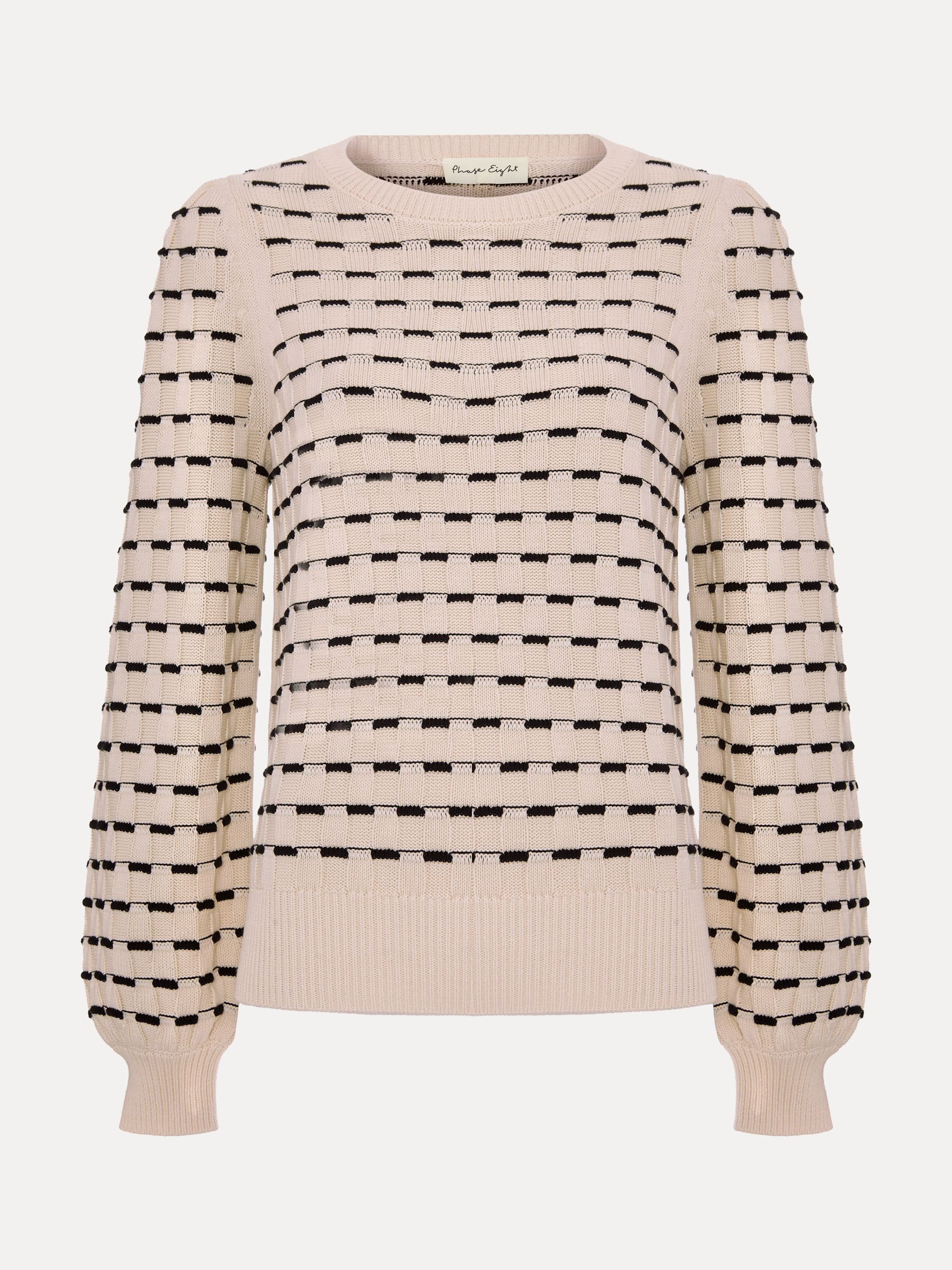 Phase Eight Phase Eight Women's Connie Balloon Sleeve Knit Jumper in Light Beige - 2