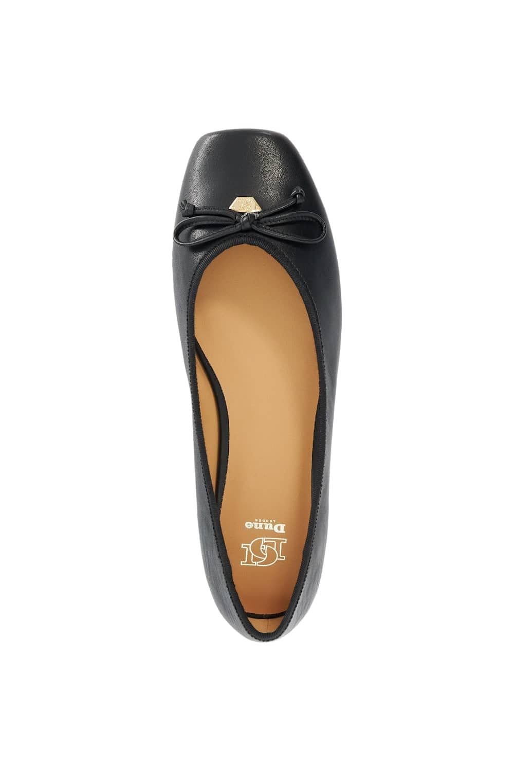 Dune London Dune London Women's 'Harllowe' Leather Ballet Pumps in Black - 4