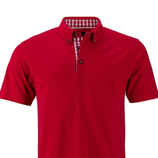 James and Nicholson James and Nicholson Men's Traditional Polo Shirt in Red - 2