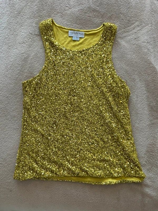 Never Fully Dressed Sequin racer tank