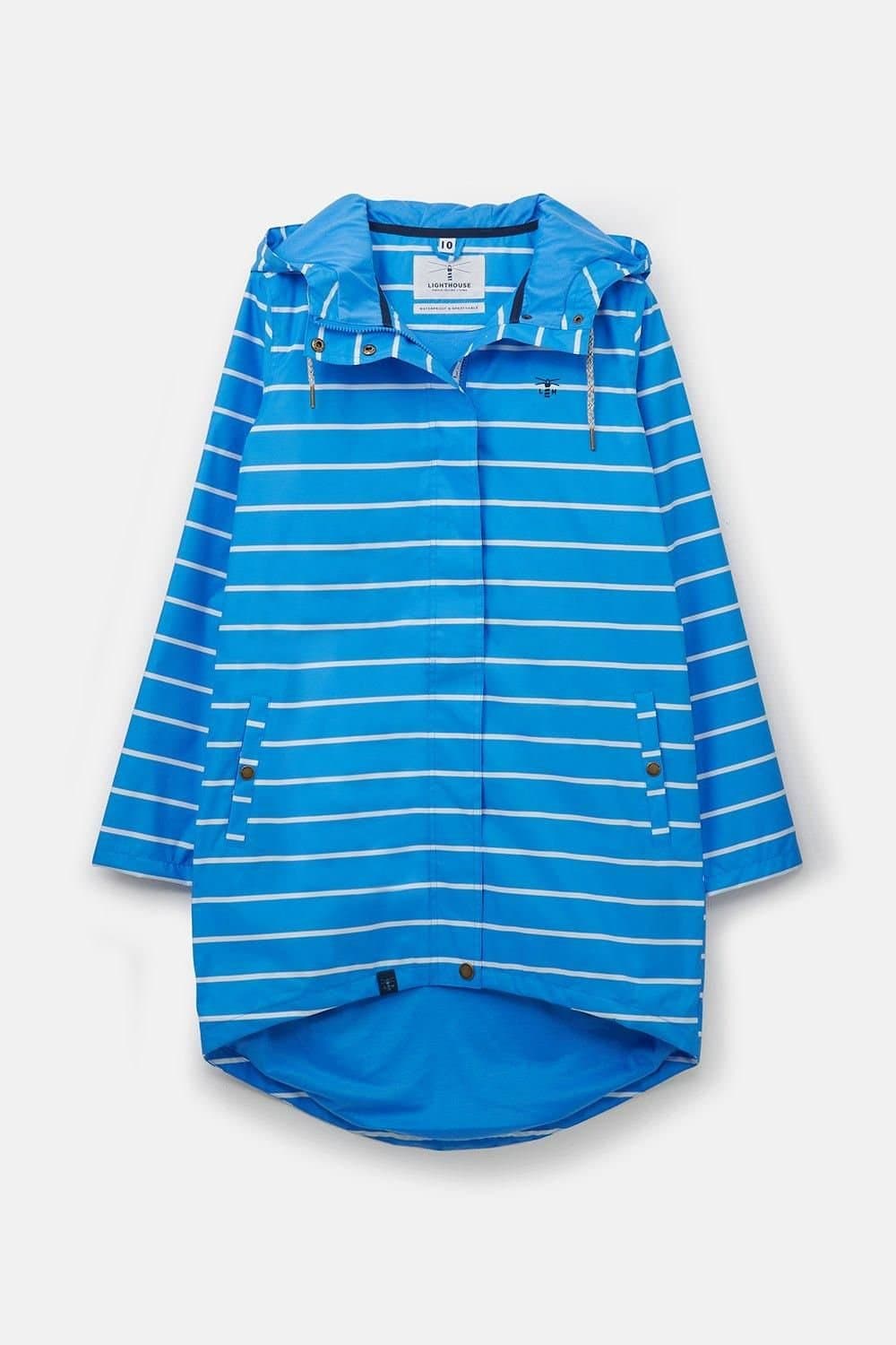 Lighthouse Clothing Lighthouse Clothing Women's Long Beachcomber Jacket Spring Summer Outdoor Coat in Light Blue