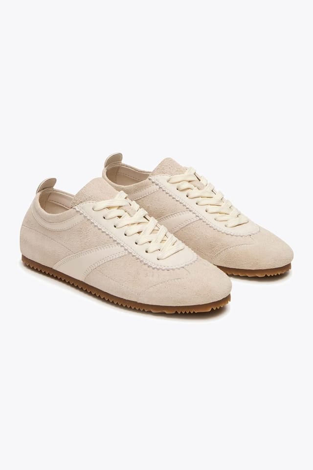Steve Madden STEVE MADDEN Women's 'Jaye Cream Suede' Suede Trainers - 2