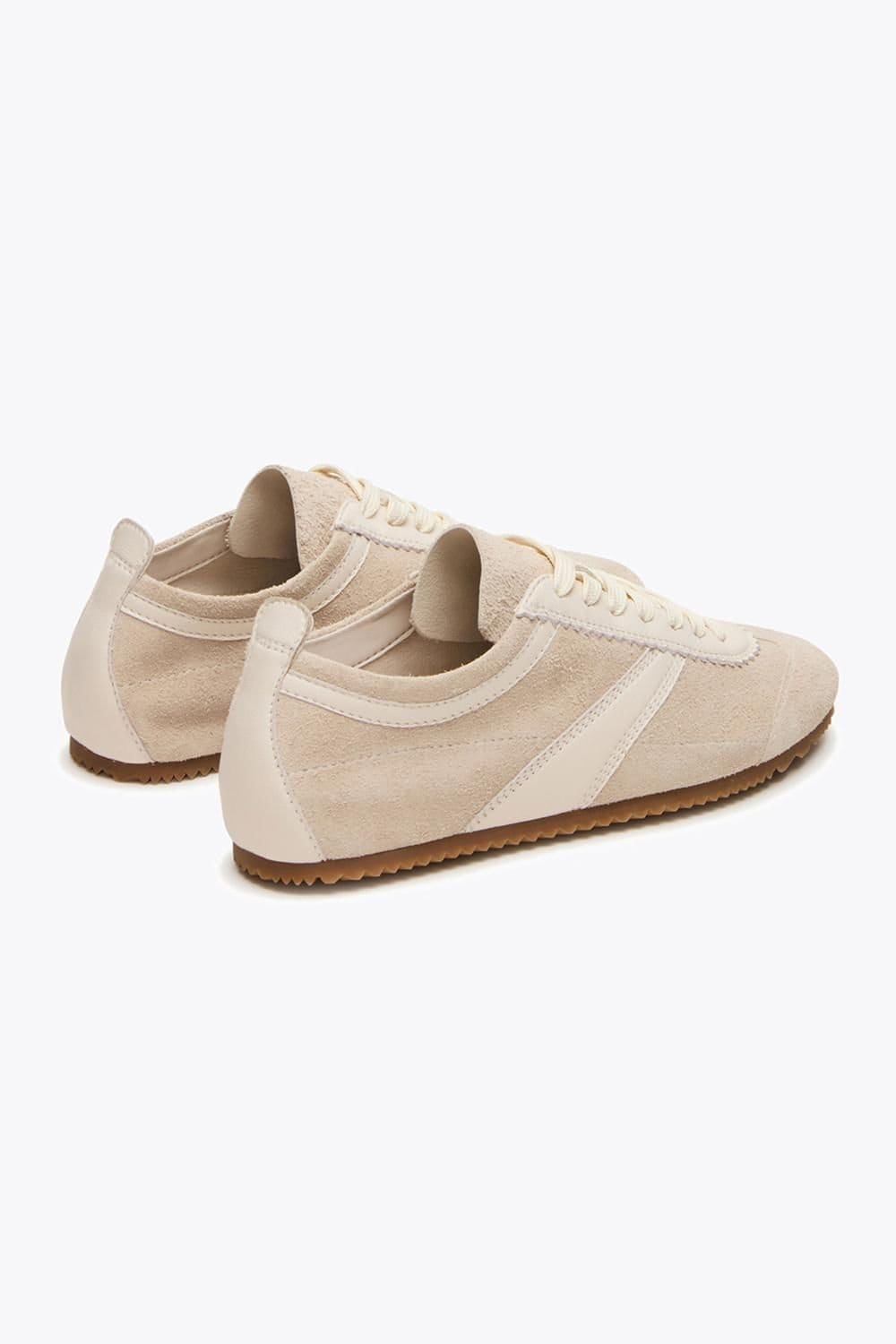 Steve Madden STEVE MADDEN Women's 'Jaye Cream Suede' Suede Trainers - 4