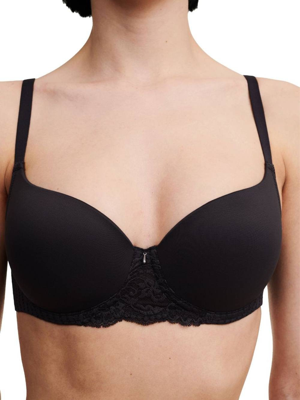 Chantelle Chantelle Women's Easy Feel Marilyn Covering T-Shirt Bra - Golden Beige in Black - 2