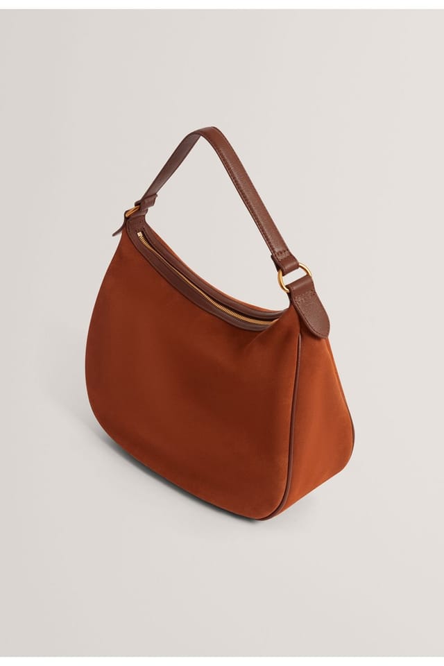 Ted Baker Ted Baker Women's Samiyra Webbing Suede Hobo Bag Brown - 2