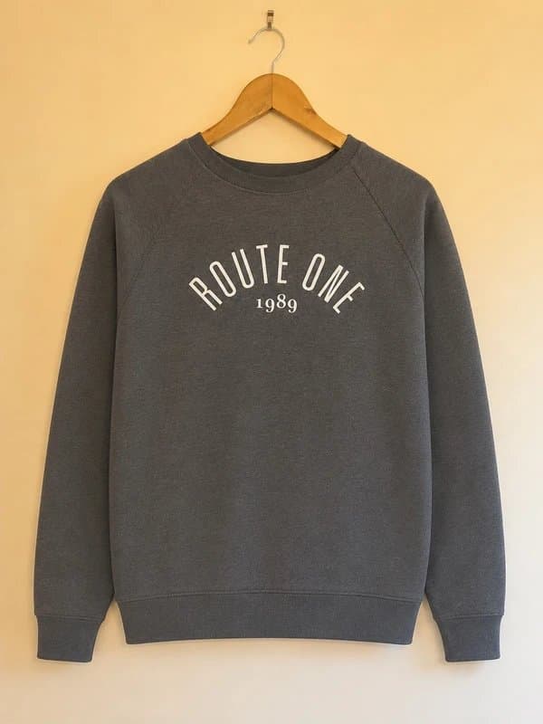Route One Route One 1989 Grey Sweatshirt - Size Large