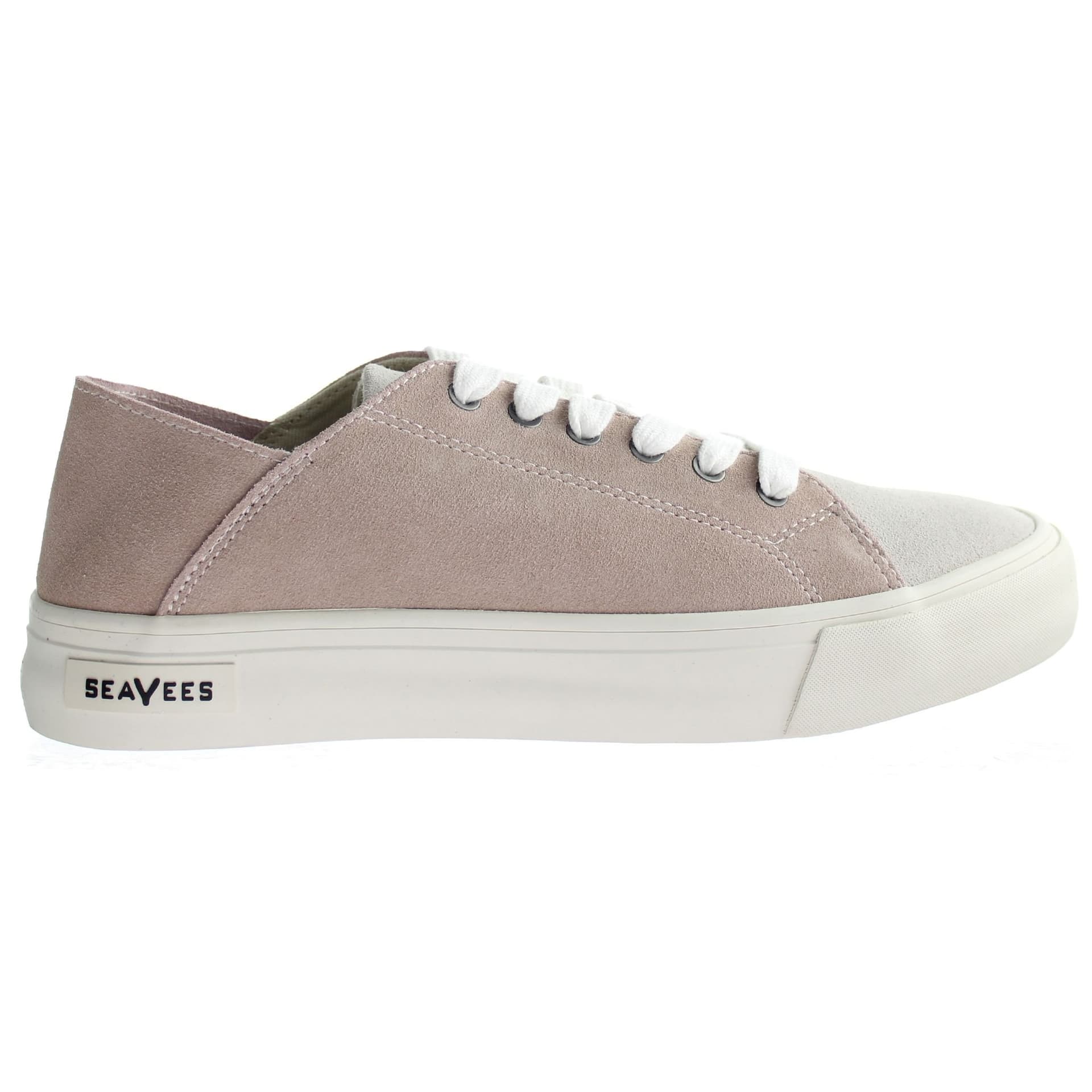 Seavees Seavees Pink Suede Leather Lace-Up Trainers