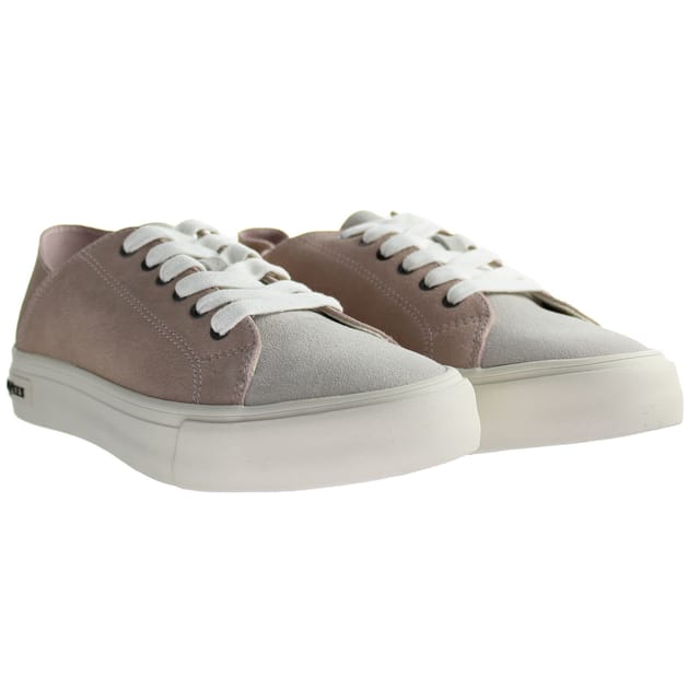 Seavees Seavees Women's Lace-Up Suede Leather Sneaker Trainers in Pink - 2