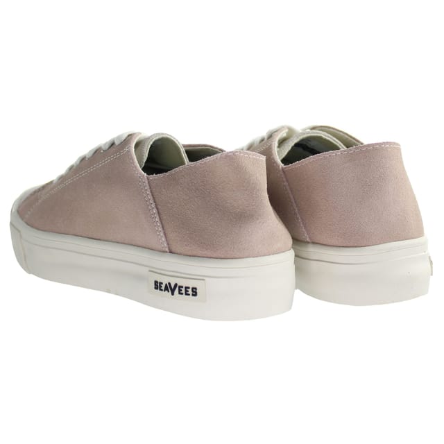 Seavees Seavees Women's Lace-Up Suede Leather Sneaker Trainers in Pink - 3