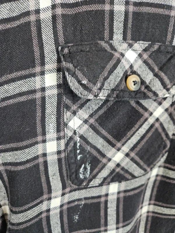 Wrangler Wrangler Quilt Lined Flannel Shacket Jacket Black Grey Check XL Workwear
