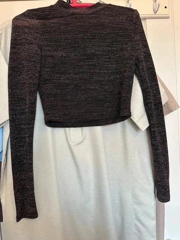 New Look Purple metallic top