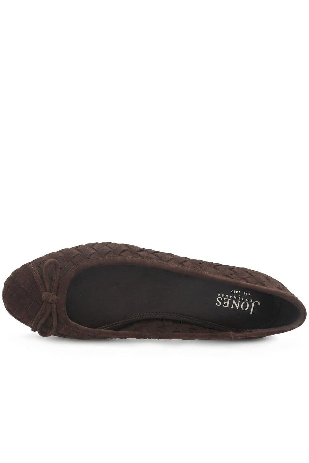 Jones Bootmaker Jones Bootmaker Women's Orta Leather Woven Pumps in Brown - 4