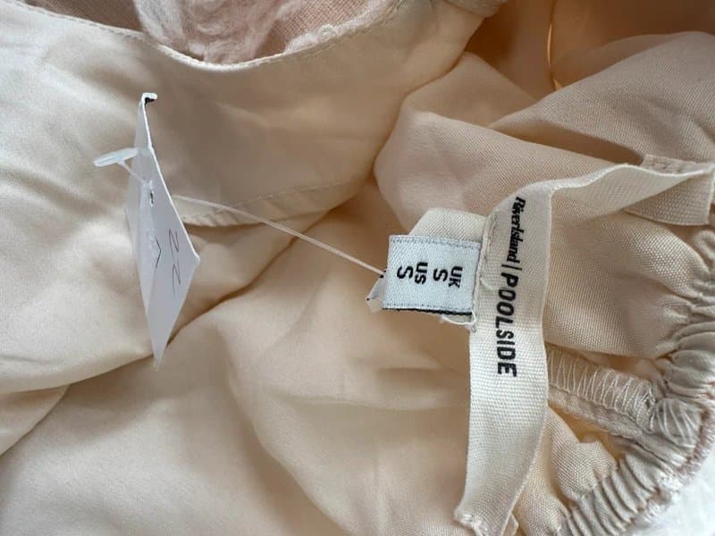 River Island * NEW * (with tags) River Island Cream Sheer Halter Mini Dress - Stunning - XS/S
