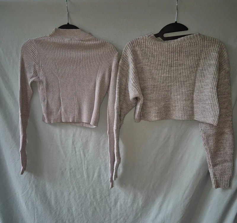 New Look 2 womens cropped jumpers size 6 & S