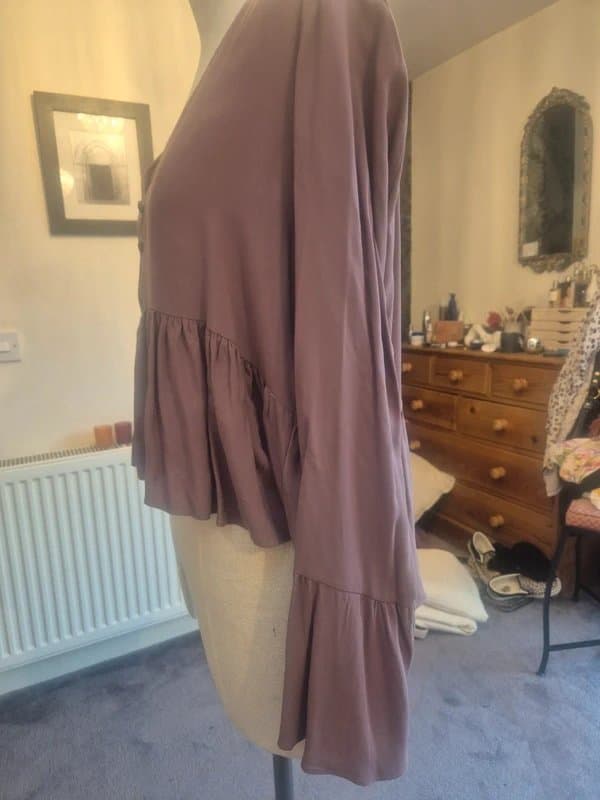 ASOS Design Plum coloured cropped top