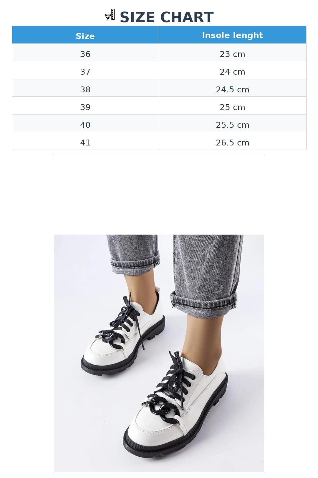 Love Lace Love Lace Women's Chain Detail Loafers Tractor Sole Low Ankle Boot in White - 4