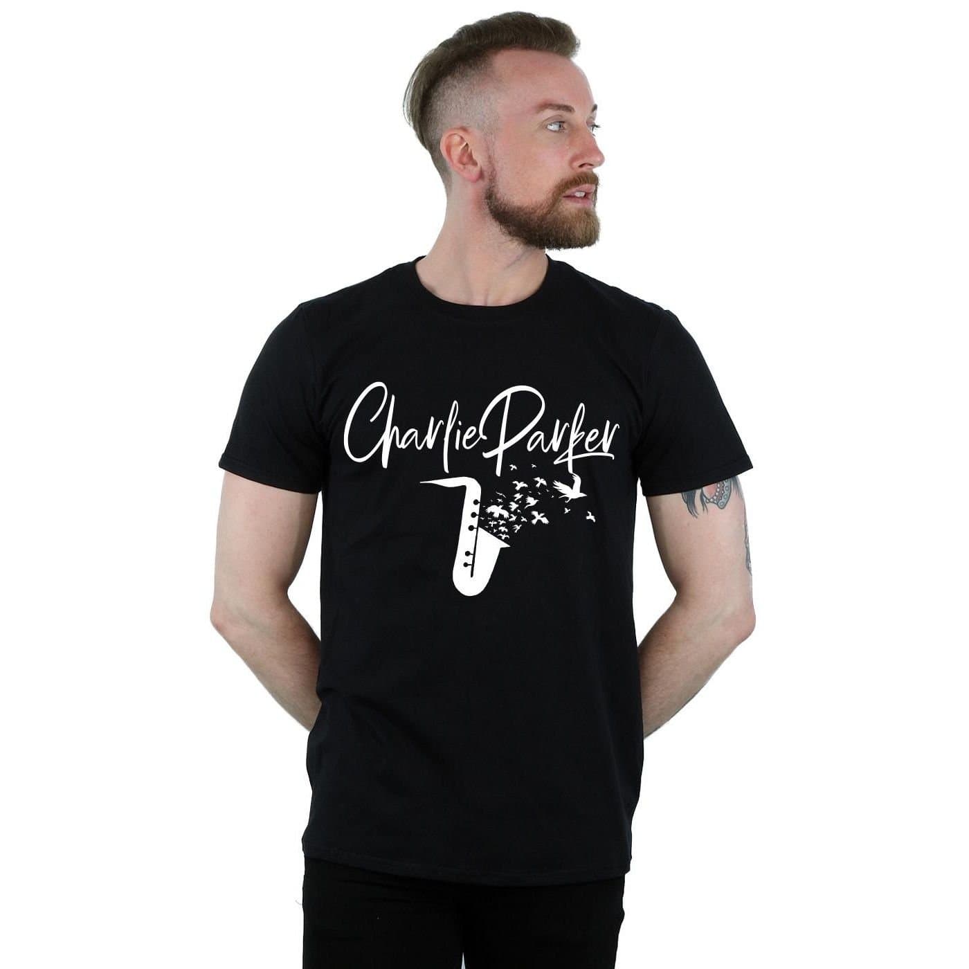 Charlie Parker Charlie Parker Men's Bird Sounds T-Shirt in Black
