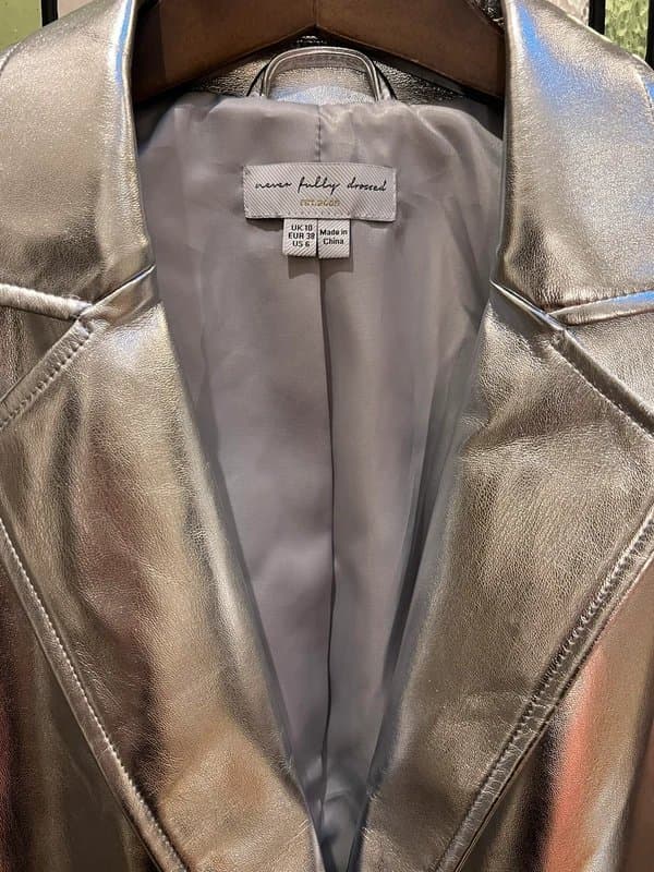 Never Fully Dressed Never fully dressed silver blazer size 10 brand new