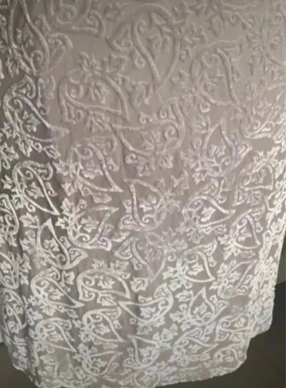 Yumi Elegant Grey Beaded Dress by Yumi Size S (UK 8-10) Occasionwear