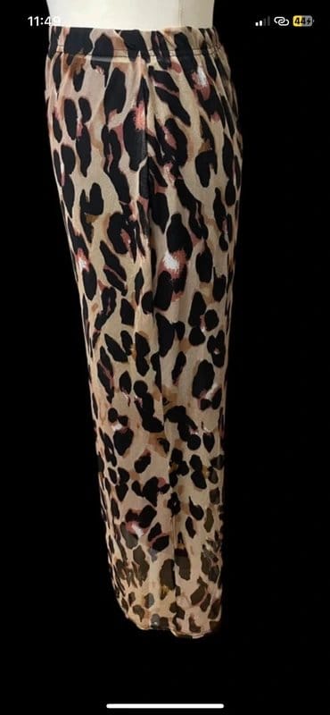 Never Fully Dressed Leopard Print Mesh Maxi Skirt
