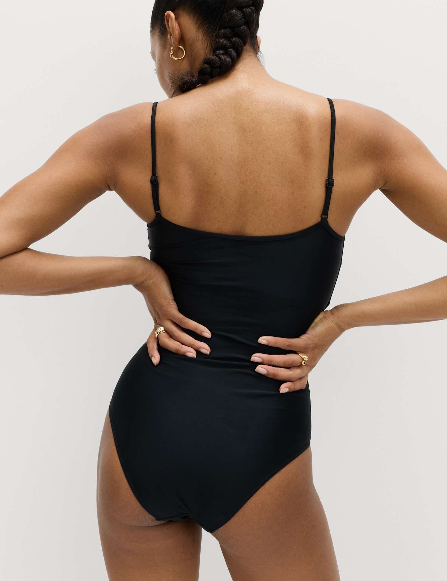 Marks & Spencer M&S Cami Scoop Neck Swimsuit Black