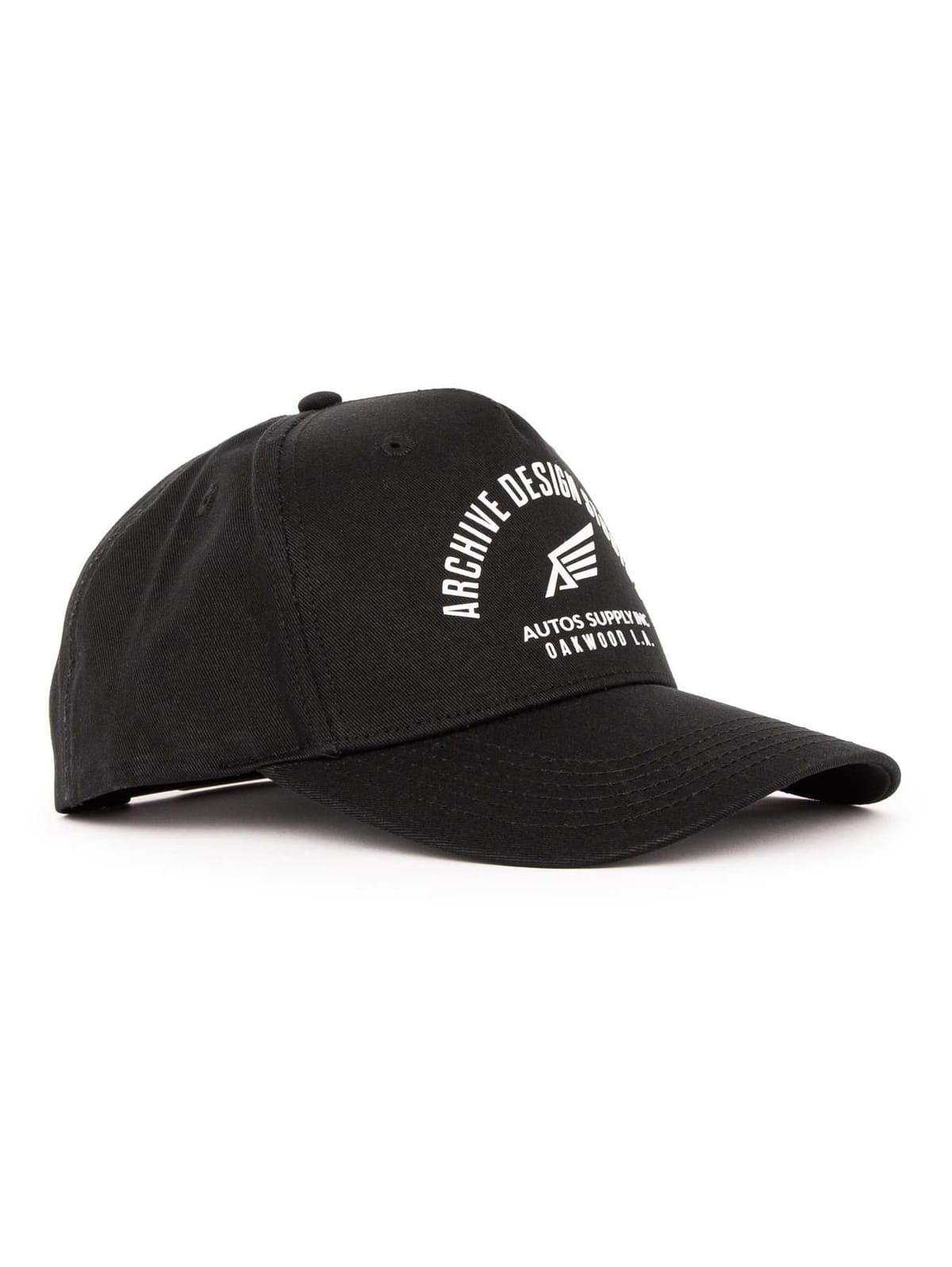 Archive Design Studio Archive Design Studio Men's Oakwood Cap in Black - 1