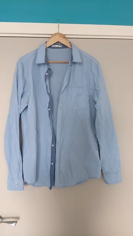 Bershka Bershka blue shirt large
