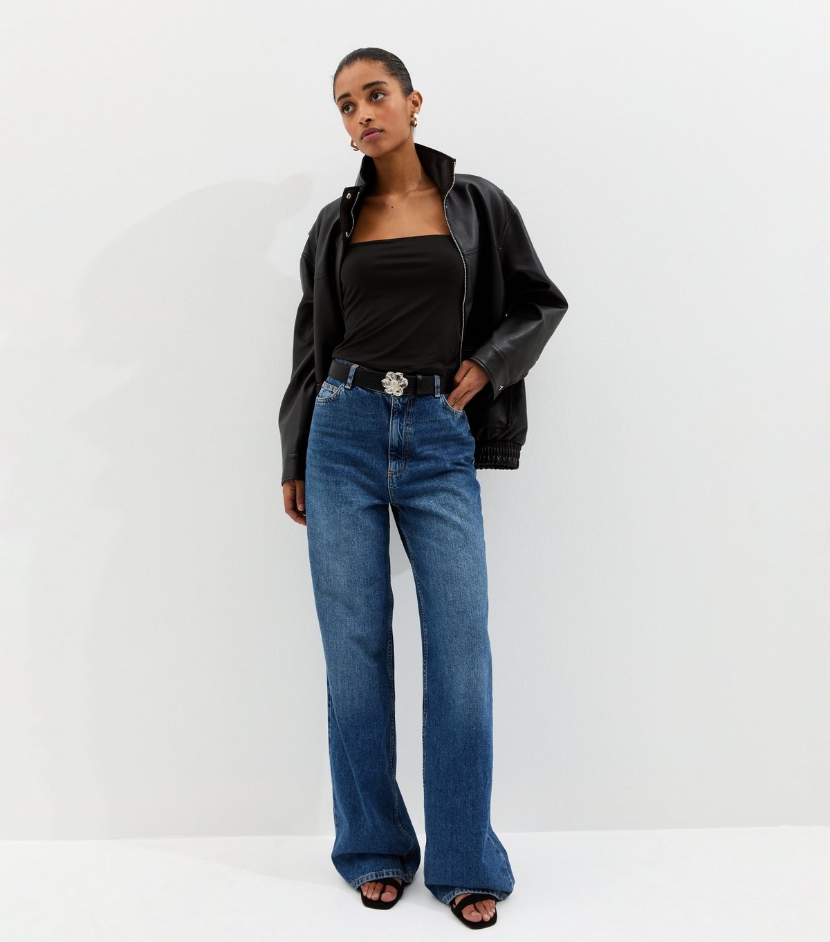 New Look Women's Black Square Neck Vest Top New Look - 4