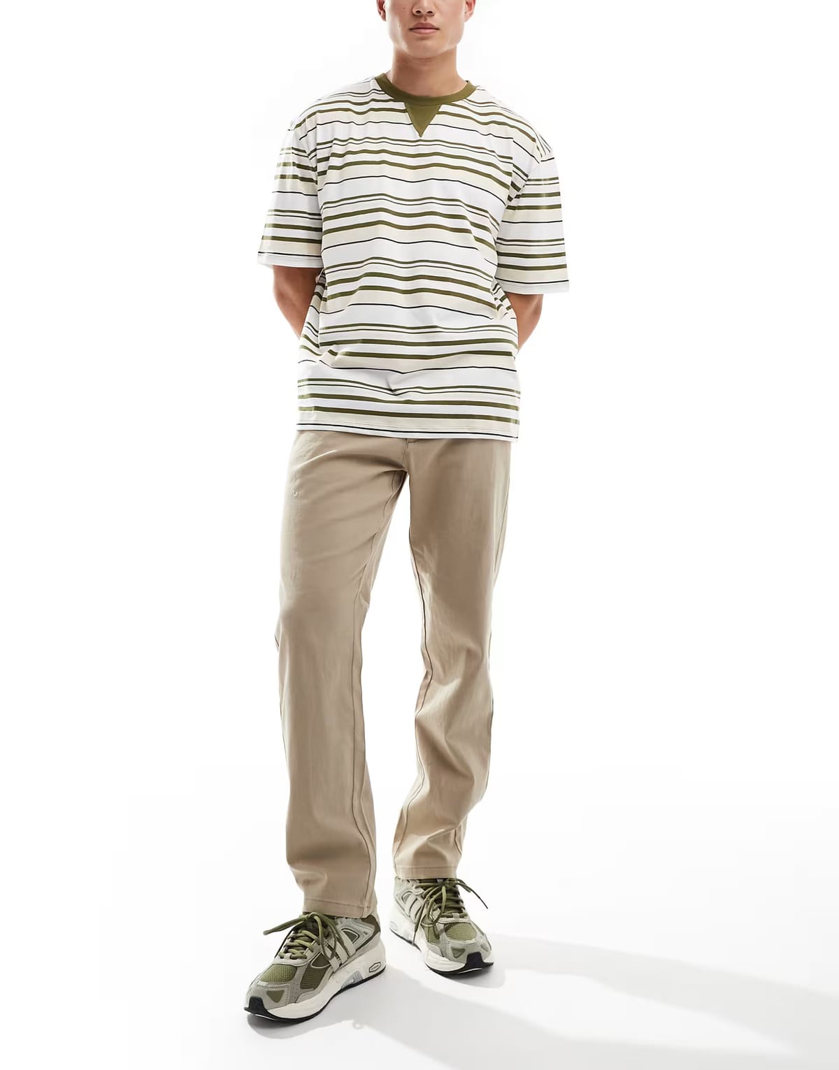 ASOS ONLY & SONS straight fit chino in beige - 1