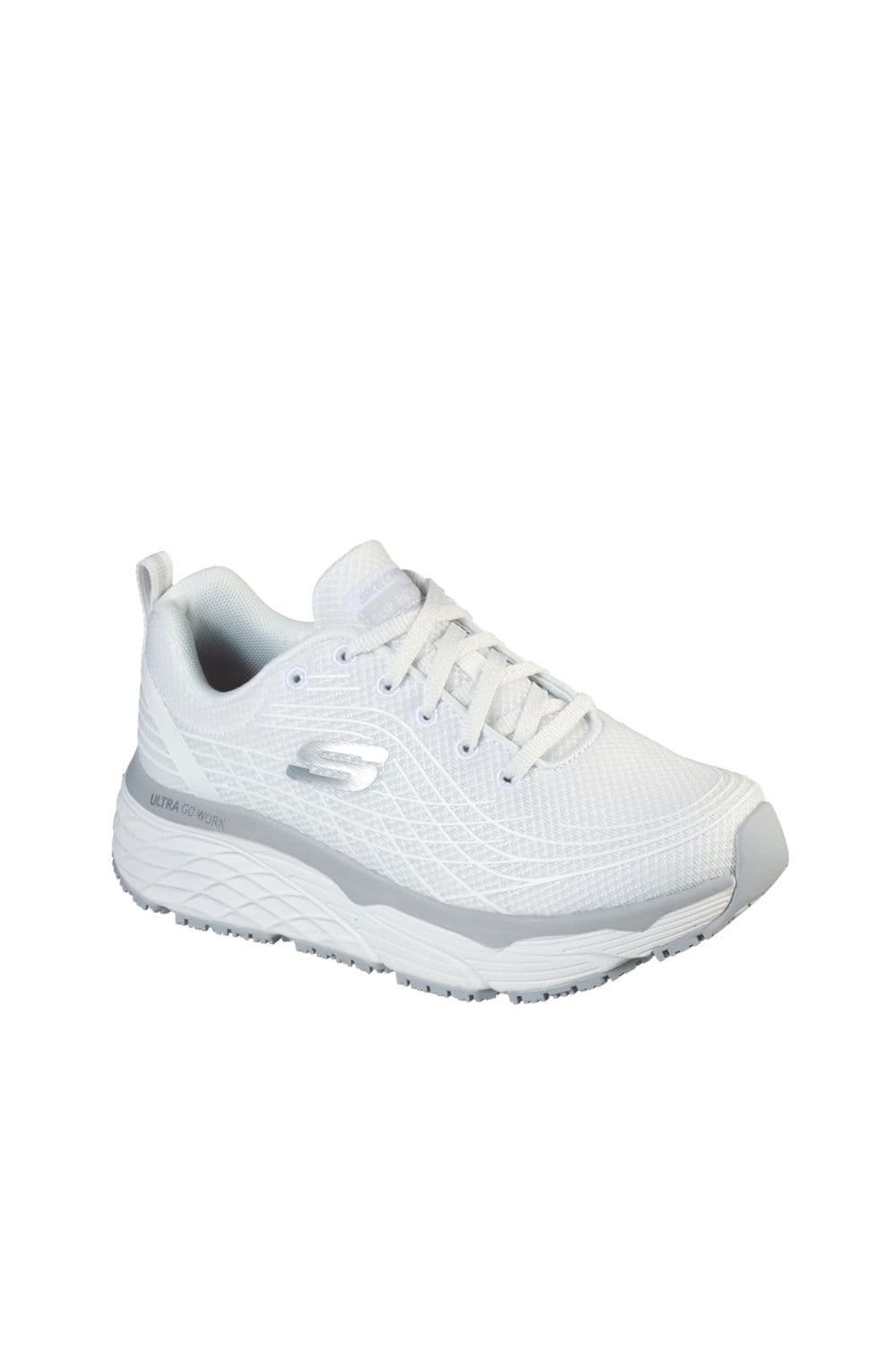 Skechers Skechers Women's Max Cushioning Elite Sr Occupational Shoes in White - 4