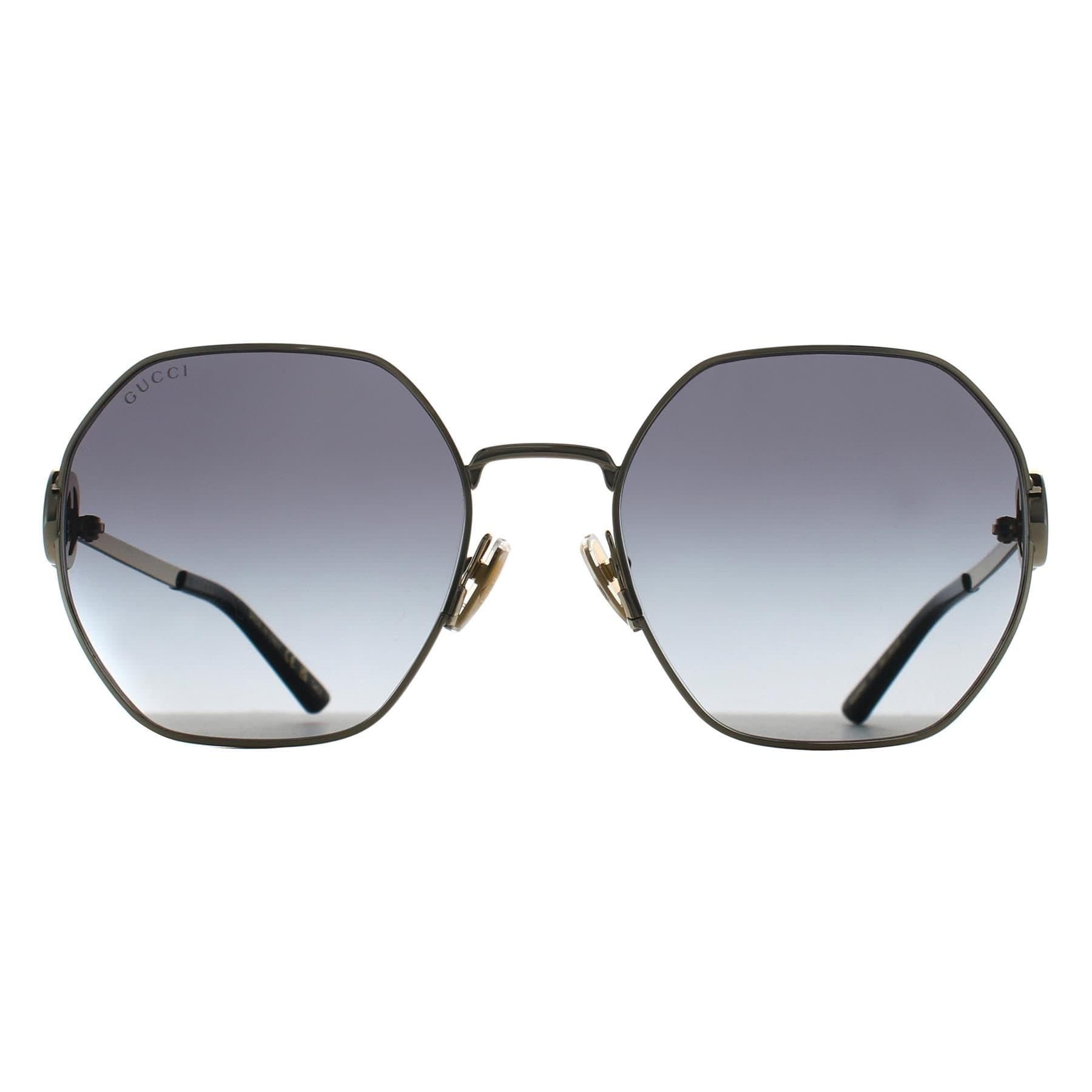 Gucci Gucci Women's Round Gold Grey GG2046S