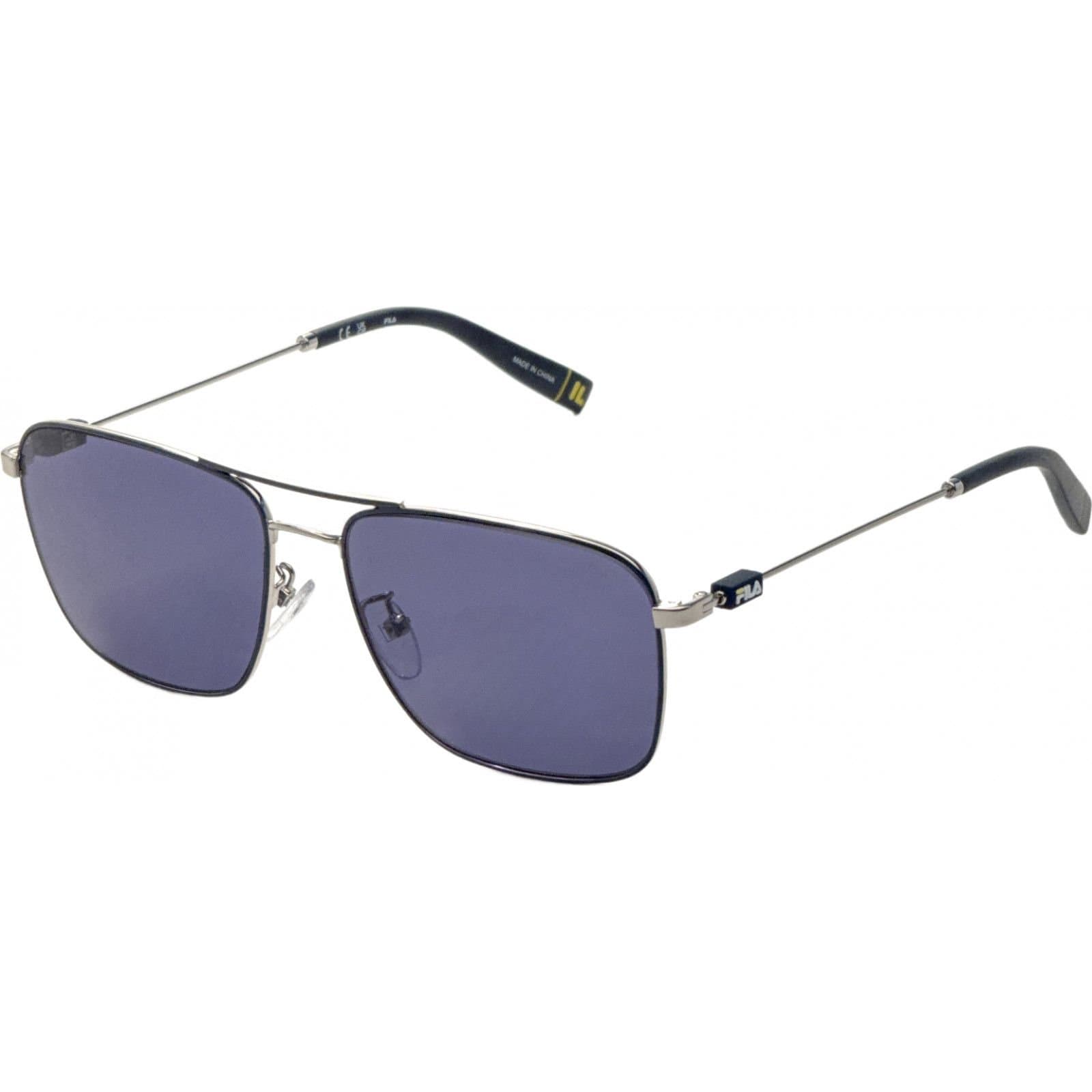 Fila FILA Men's SFI456-58F94Y Square/Rectangle Sunglasses in Silver