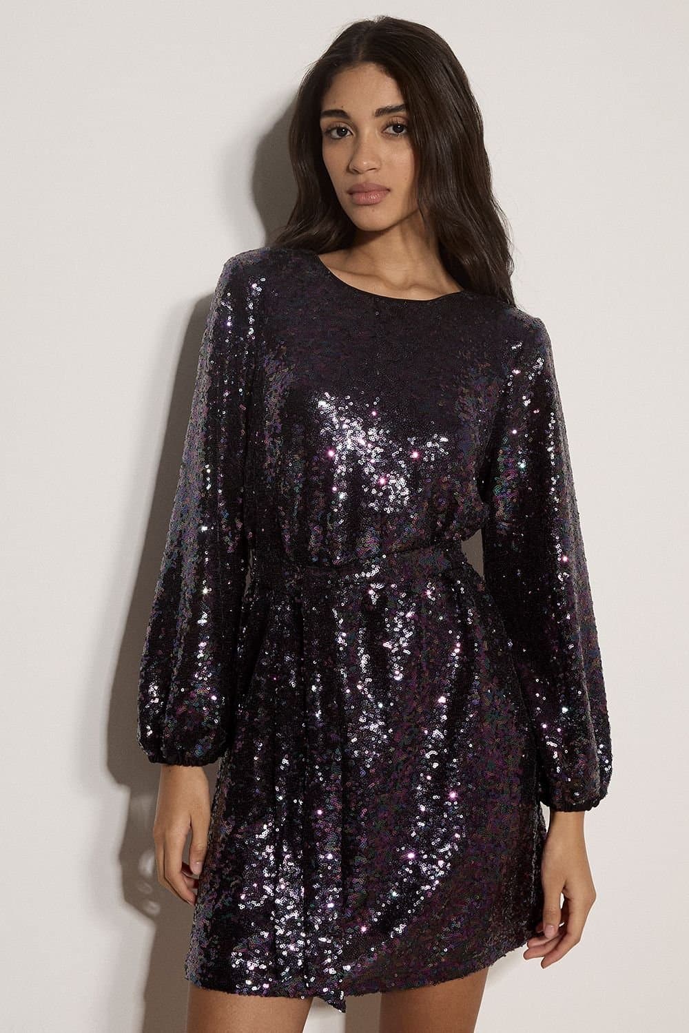 Apricot Apricot Women's Sequin Embellished Mini Dress