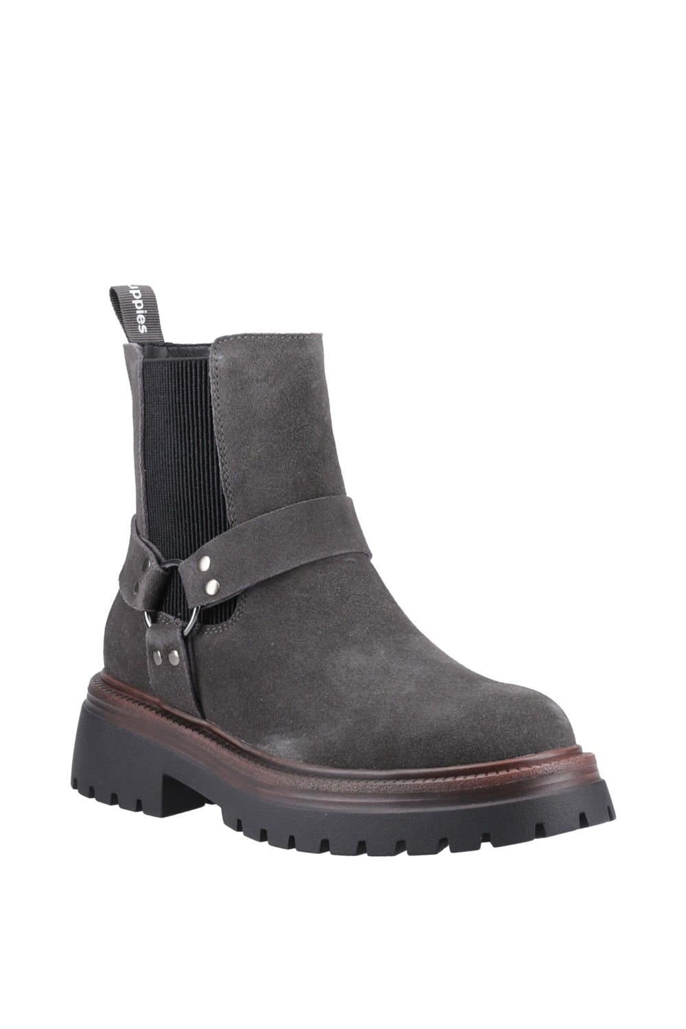 Hush Puppies Hush Puppies Women's Raye Buckle Boot Suede in Charcoal