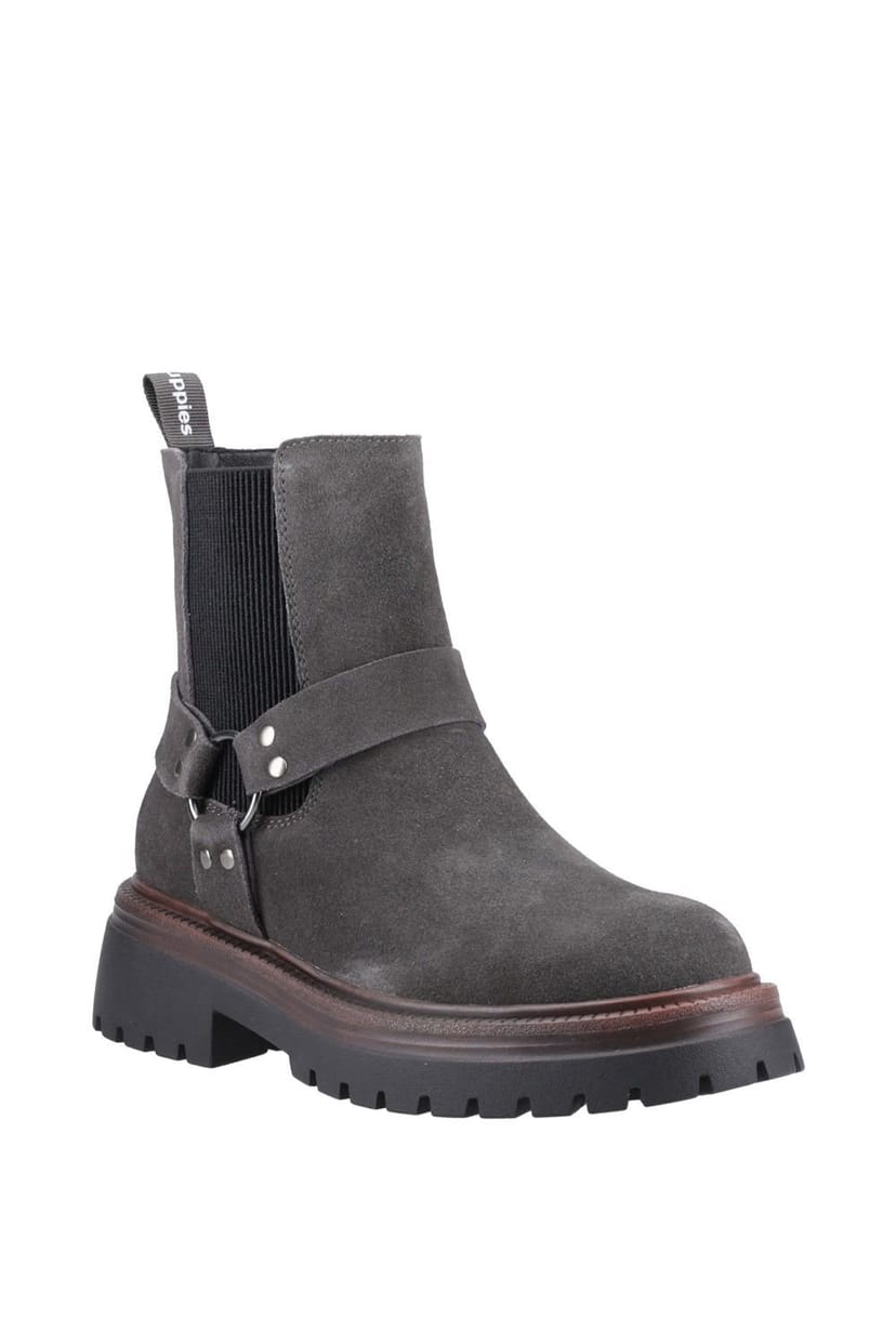 Hush Puppies Hush Puppies Women's Raye Buckle Boot Suede in Charcoal - 1