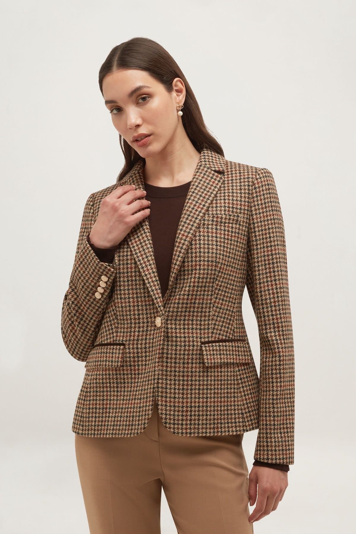 Hobbs London Hobbs London Women's Adeline Jacket in Brown