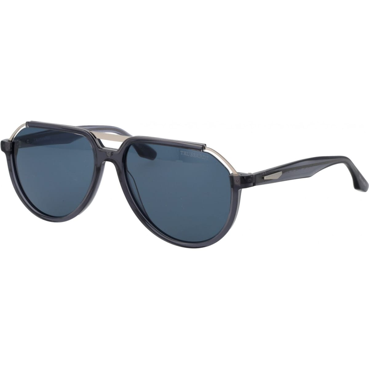 Trussardi Trussardi Men's TSM9036 59T01 Round/Oval Sunglasses in Grey - 1