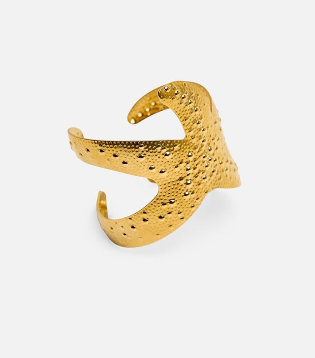 Public Desire Gold Tone Adjustable Starfish Cuff Bracelet Public Desire New Look - 2