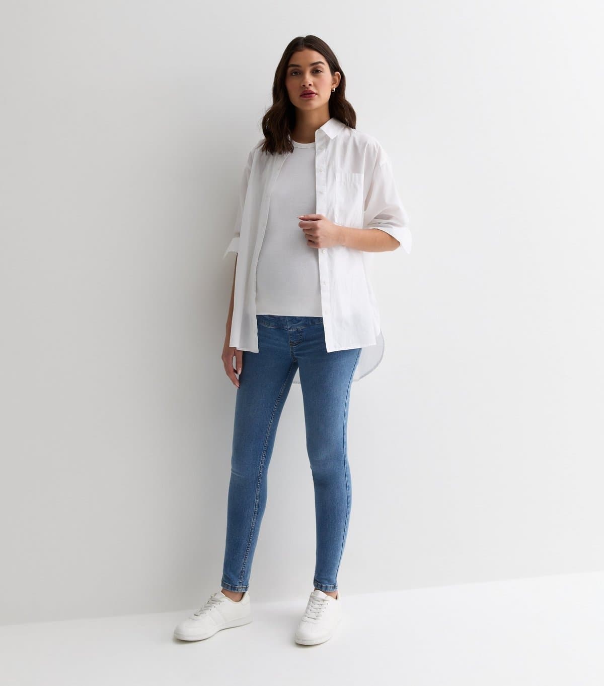 New Look Women's Maternity Blue Over Bump Lift & Shape Jenna Jeans New Look